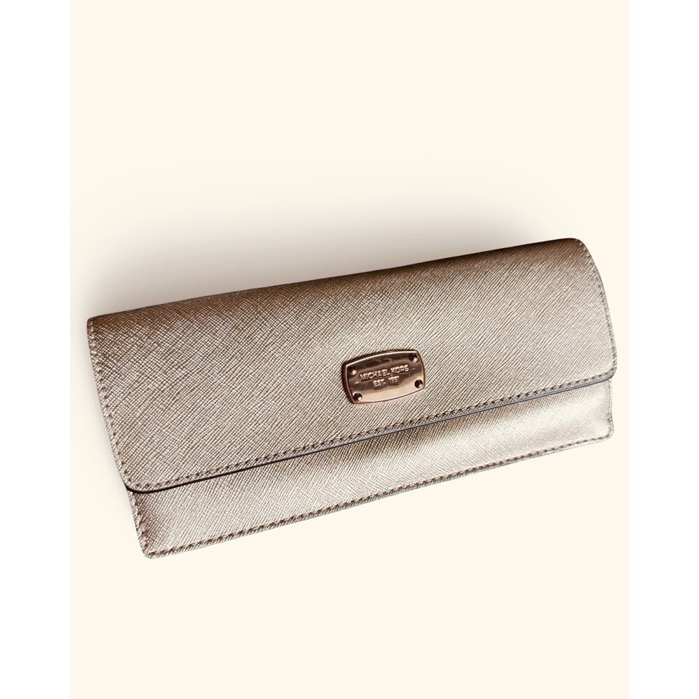 Michael Kors Wallet Rose Gold Shiny